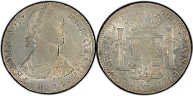 1811-L JP 8 R Calico-1242 Imagined Bust AU55