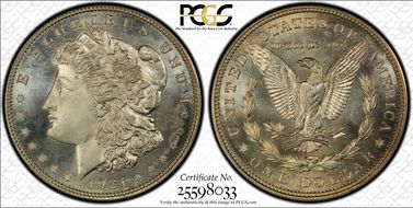 1921 $1 Zerbe Special Strike SP65+