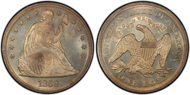 1869 $1 MS65