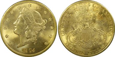 1904 $20 MS65+
