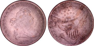 1799/8 $1 BB-141 AU55