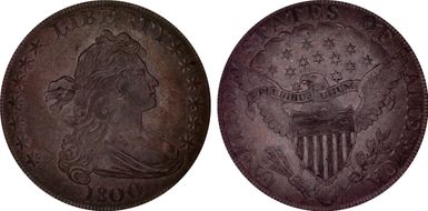 1800 $1 BB-196, 12 Arrows AU55