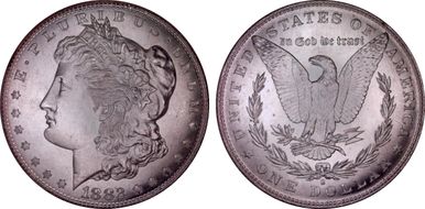 1882-S $1 MS68