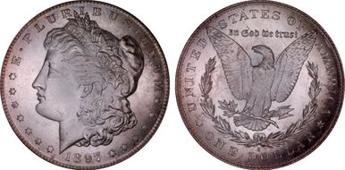 1897-S $1 MS67