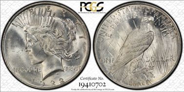 1922-D $1 MS64