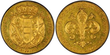 1828 80 Fior KM-78 AU58