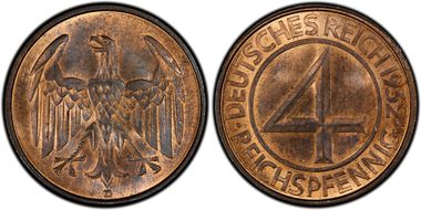 1932-D 4 Rcpfg J-315 MS63RB