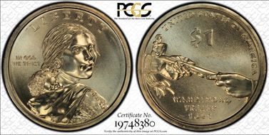 2011-P $1 Native American, Position B Position B MS68