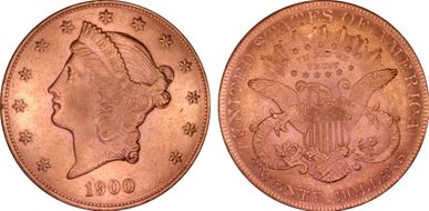 1900 $20 MS61