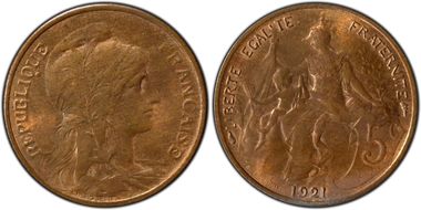 1921 5C Gad-165 F-119 MS64RB