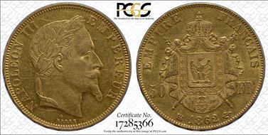 1862-BB 50 Fr Gad-1112 F-548 6/5 AU55