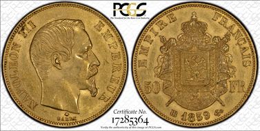 1859-BB 50 Fr Gad-1111 F-547 MS61