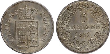 1852 6 Kr MS66