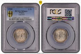 1900 1 Fr Gad-467 F-217 MS64+