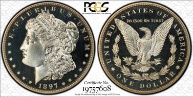 1897 $1 PR68CAM