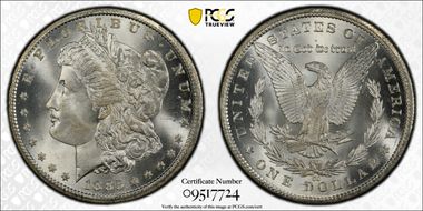 1885-CC $1 MS67+ 