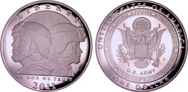 2011-P $1 United States Army PR69DCAM