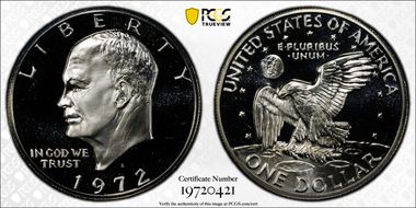 1972-S $1 Silver PR69DCAM