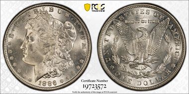 1886 $1 MS63
