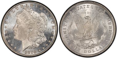 1878 8TF $1 VAM 17, Diagonal in 8 MS64