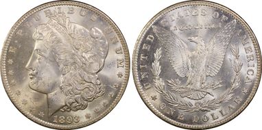 1893 $1 MS64+