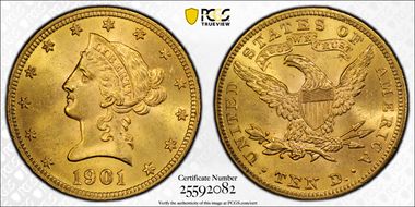 1901 $10 MS64+