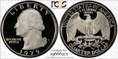 1979-S 25C Type 1 PR70DCAM