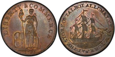 1795 Cent Talbot, Allum & Lee Lettered Edge MS64BN