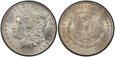 1888-O $1 VAM 18 Oval O MS61