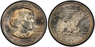 1980-D SBA$1 MS66
