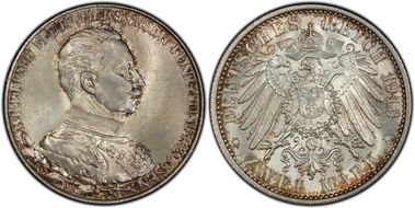 1913-A 2 Mk 25th Year J-111 MS65