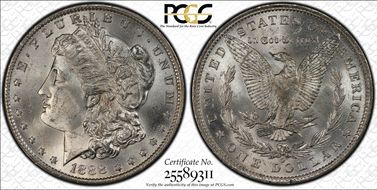 1888-O $1 MS65+