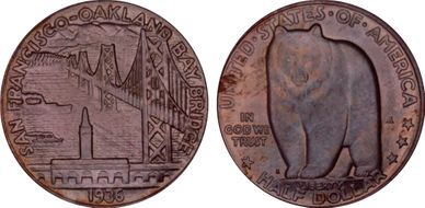 1936-S 50C Bay Bridge MS66