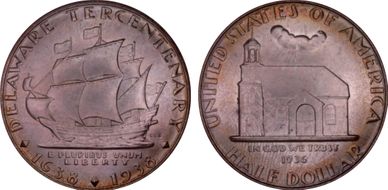 1936 50C Delaware MS67