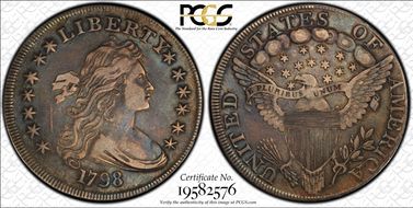 1798 $1 Large Eagle XF40
