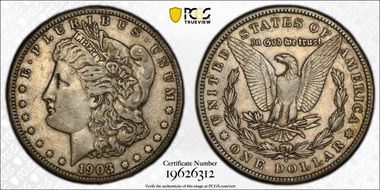 1903-S $1 VAM 2, Micro S XF45