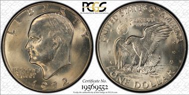 1972-D $1 MS66