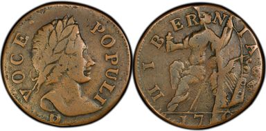 1760 1/2 P Voce Populi, P Below VF25BN