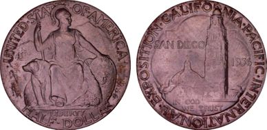 1936-D 50C San Diego MS67