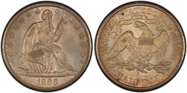 1868-S 50C MS64