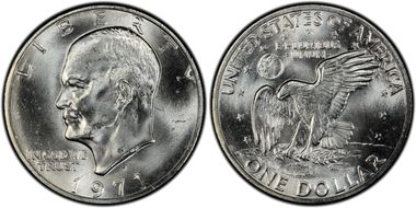 1971-S/S $1 Silver RPM FS-501 MS65