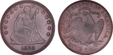 1888 25C MS64
