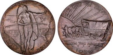 1938 50C Oregon MS67