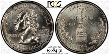 2000-P 25C Maryland MS68