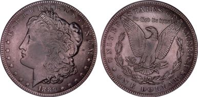 1889 $1 AU55
