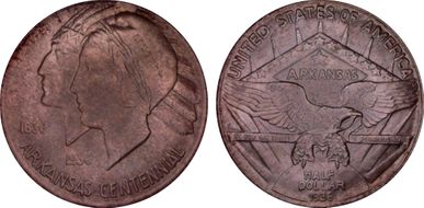 1936 50C Arkansas MS64