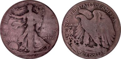 1921-D 50C G6