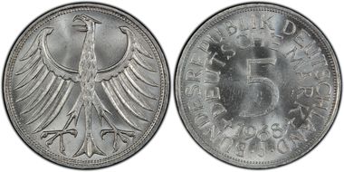 1968-J 5 Mk Regular Issue MS65