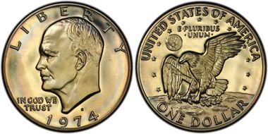 1974-S $1 Silver PR67DCAM