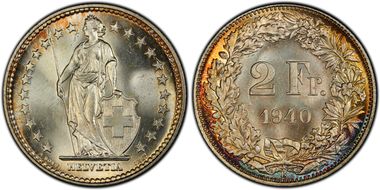 1940 B 2 Fr MS66